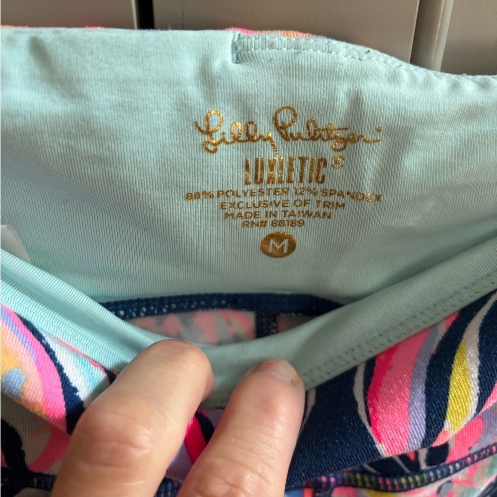 Lilly Pulitzer Boho Bateau Luxletic Marla Weekender Leggings M Multicolor - Picture 4 of 5